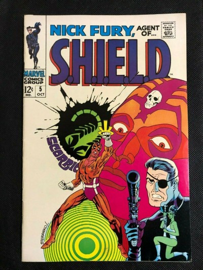 Nick Fury, Agent of SHIELD (1968) #5 VF (8.0) Jim Steranko Cover & Art Scorpio