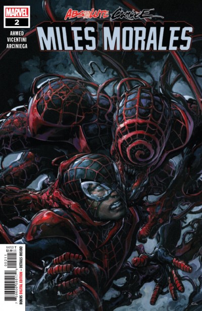 Absolute Carnage: Miles Morales (2019) #2 of 3 NM Clayton Crain Cover
