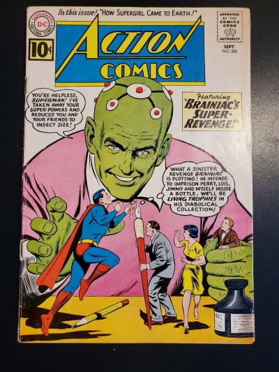 ACTION COMICS #280 (1961) VG/F (5.0)  EARLY SUPERGIRL 1ST EARTH BRANIAC COVER |