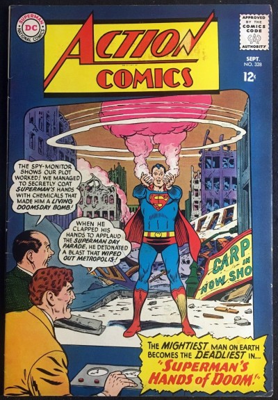Action Comics (1938) #328 FN- (5.5) Superman's Hands of Doom