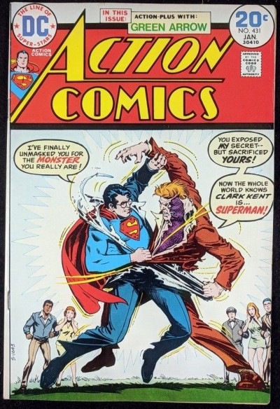 Action Comics (1938) #431 VF- (7.5) Superman Green Arrow back up story