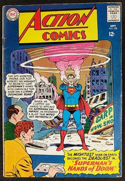 Action Comics (1938) #328 VG (4.0) Superman's Hands of Doom