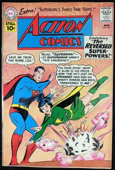 Action Comics (1938) #274 VG (4.0) featuring Superman Lois Lane as Superwoman