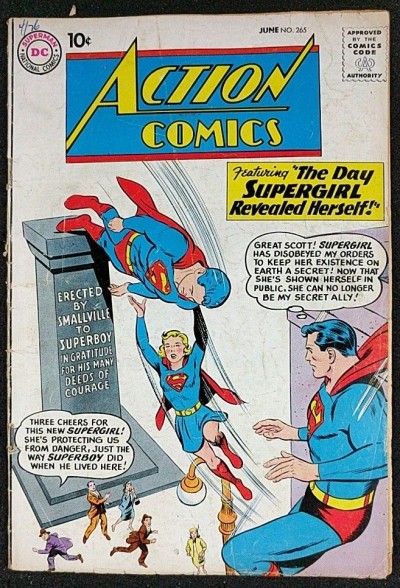 Action Comics (1938) #265 GD (2.0) featuring Superman 4th Supergirl cover