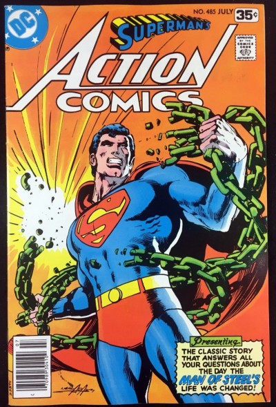 Action Comics (1938) #485 VF- (7.5) classic Neal Adams cover