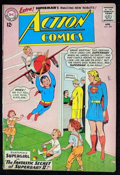 Action Comics (1938) #299 GD/VG (3.0) Supergirl cover Superman