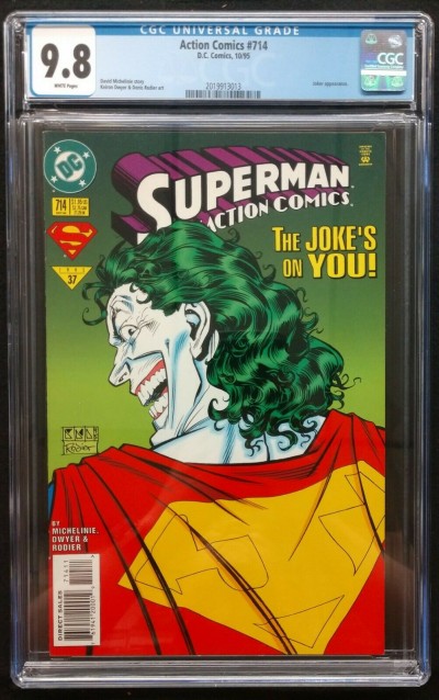 Action Comics (1938) #714 CGC 9.8 White Pages Joker Appearance (2019913013)