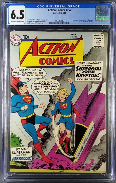 Action Comics (1938) #252 CGC 6.5 1st app Supergirl (0354268002)