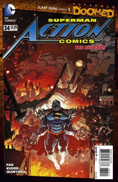 ACTION COMICS #34 VF/NM SUPERDOOM CHAPTER 1 GREG PAK THE NEW 52! SUPERMAN
