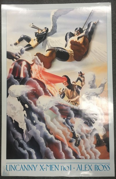 Alex Ross X-Men #1 poster 1995 measures 34" x 22"