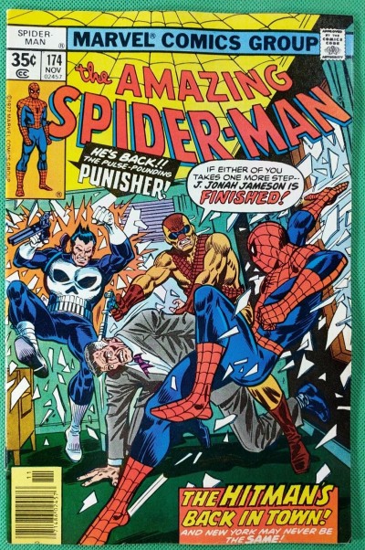 Amazing Spider-Man (1963) #174 VF- (7.5)  vs Hitman w/ Punisher app
