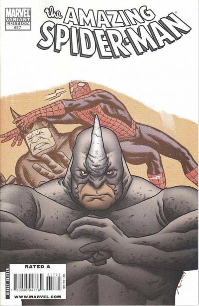 Amazing Spider-Man (1963) #617 VF+ (8.5) Joe Quinones 1:15 Rhino Variant Cover
