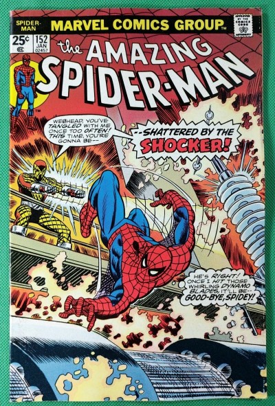 Amazing Spider-Man (1963) #152 VF (8.0) vs Shocker
