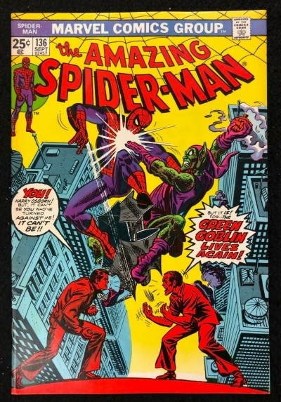 Amazing Spider-Man (1963) #136 VF+ (8.5) 1st Harry Osborn Green Goblin