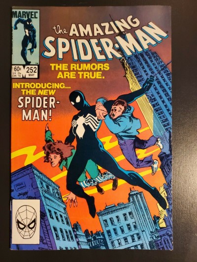 Amazing Spiderman #252 (1984) High grade VF/NM 9.0 1st Black Suit Symbiote|