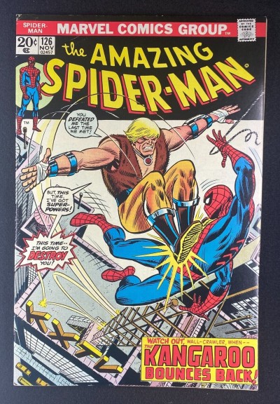 Amazing Spider-Man (1963) #126 FN- (5.5) Kangaroo Battle Cover John Romita Sr