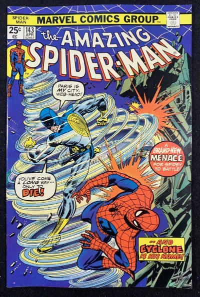 Amazing Spider-Man (1963) #143 VF+ (8.5) 1st app Cyclone Gwen Stacy Clone cameo