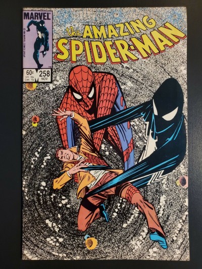 AMAZING SPIDER-MAN #258 (1984) NM- 9.2  BLACK SUIT REVEALED AS SYMBIOTE Direct|