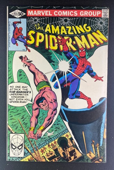 Amazing Spider-Man (1963) #211 VF+ (8.5) Sub-Mariner App John Romita
