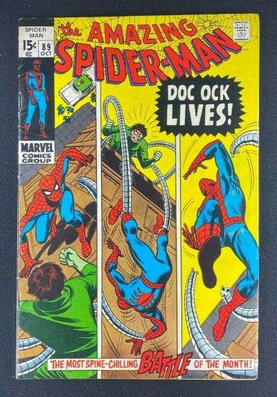 Amazing Spider-Man (1963) #89 FN- (5.5) Doc Ock Romita Sr Cover Gil Kane Art