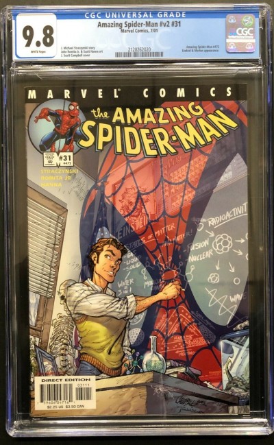 Amazing Spider-Man (1963) #31 (#472) CGC 9.8 Scott Campbell Cover (2128262020)