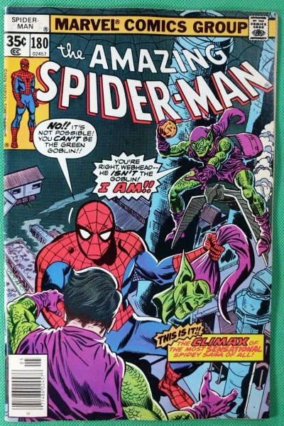 Amazing Spider-Man (1963) #180 VF (8.0)  Green Goblin story - pt 5 of 5