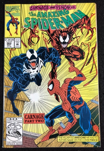 Amazing Spider-Man (1963) #362 VF+ (8.5) 2nd app Carnage