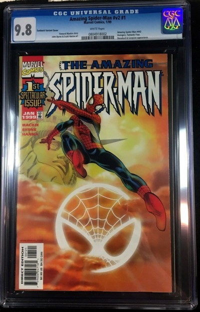 Amazing Spider-Man (1998) #1 (Lgy #442) CGC 9.8 Sunburst Variant (0804918002)