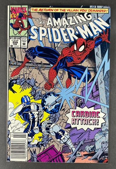 Amazing Spider-Man (1963) #359 VF/NM (9.0) 1st Cameo Cletus Kasady Carnage