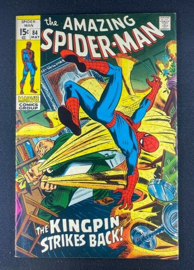Amazing Spider-Man (1963) #84 VF- (7.5) Kingpin Battle Cover John Romita Sr