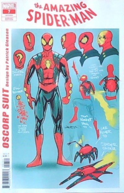 Amazing Spider-Man (2022) #7 (#901) NM Patrick Gleason 1:10 Design Variant Cover
