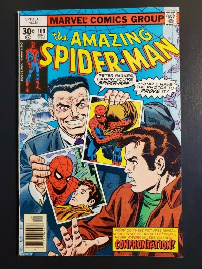 Amazing Spider-Man #169 (1977) VF+ (8.5) Clone story recapped John Romita |