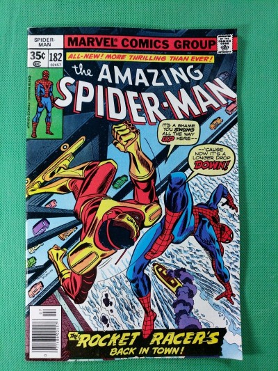 Amazing Spider-Man (1963) #182 VF (8.0)  vs Rocket Racer