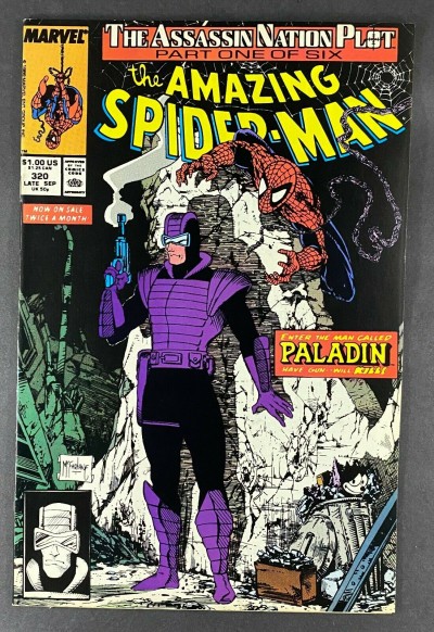 Amazing Spider-Man (1963) #320 NM- (9.2) Paladin Todd McFarlane Cover and Art