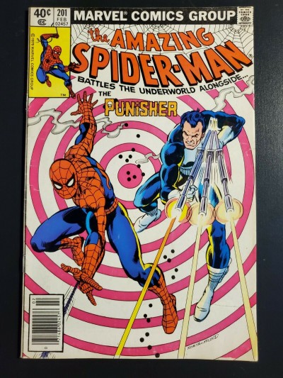 Amazing Spider-Man # 201 (1980) F+ (6.5) Punisher discovers Spideys identity |