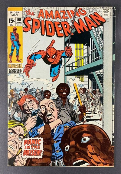 Amazing Spider-Man (1963) #99 VF- (7.5) Prison Gil Kane Cover  Art Johnny Carson