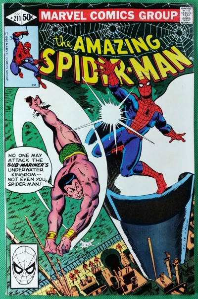 Amazing Spider-Man (1963) #211 VF (8.0)  Sub-Mariner battle cover