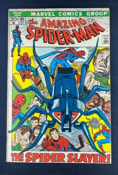 Amazing Spider-Man (1963) #105 VF (8.0) 1st App Spider-Slayer Mark III Gil Kane