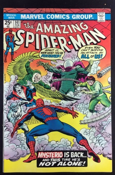 Amazing Spider-Man (1963) #141 FN/VF (7.0) vs Mysterio