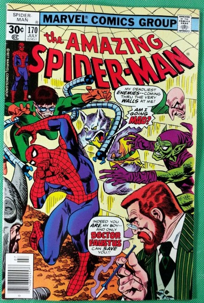 Amazing Spider-Man (1963) #170 VF (8.0)  Rogues Gallery cover Dr Faustus