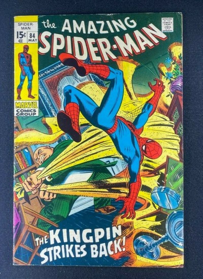 Amazing Spider-Man (1963) #84 FN- (5.5) Kingpin Battle Cover John Romita Sr