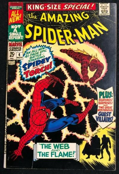 Amazing Spider-Man Annual (1964) #4 FN (6.0) Human Torch The Wizard Mysterio