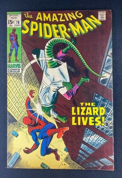 Amazing Spider-Man (1963) #76 FN+ (6.5) Lizard App John Romita Sr John Buscema