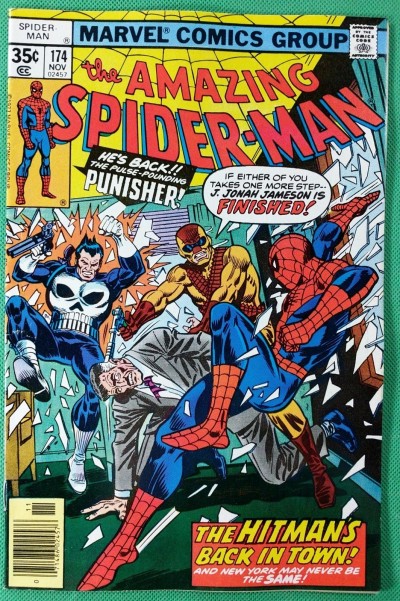 Amazing Spider-Man (1963) #174 VF- (7.5)  versus Hitman with Punisher app