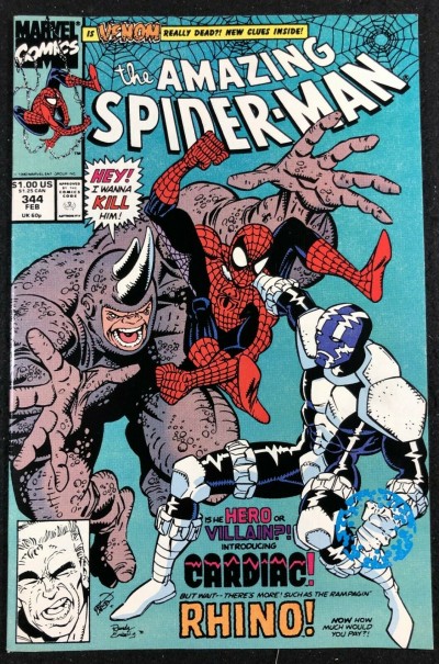 Amazing Spider-Man (1963) #344 VF/NM (9.0) 1st app Cletus Kassidy Carnage