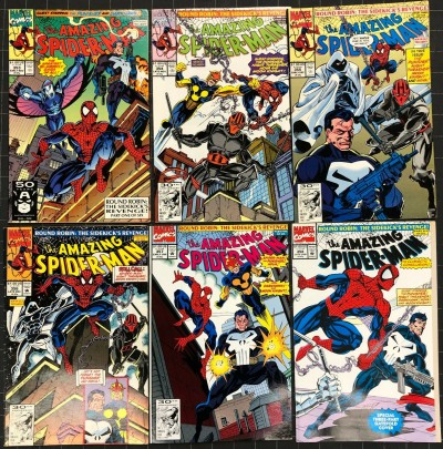Amazing Spider-Man (1963) #353-358 complete "Round Robin The Sidekick's Revenge"