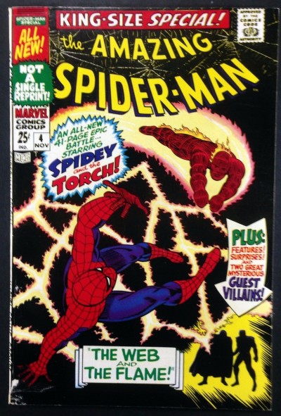 Amazing Spider-Man Annual #4 FN- (5.5) classic Human Torch battle cover