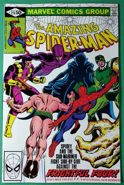 Amazing Spider-Man (1963) #214 NM (9.4) vs Frightful Four & with Sub-Mariner app
