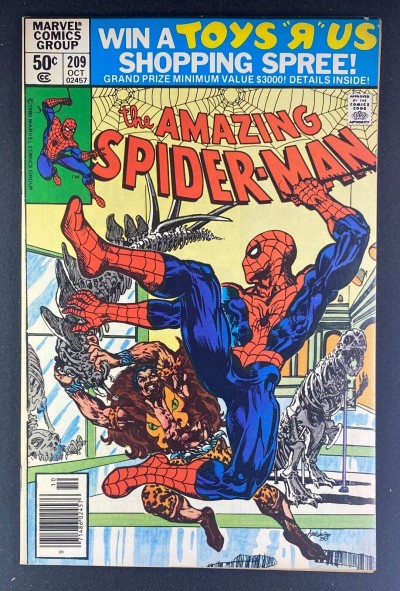 Amazing Spider-Man (1963) #209 VF- (7.5) Kraven App Origin/1st App Calypso
