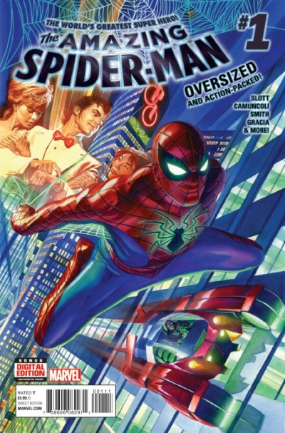 Amazing Spider-man (2015) #1 VF/NM Dan Slott Alex Ross Regular Cover